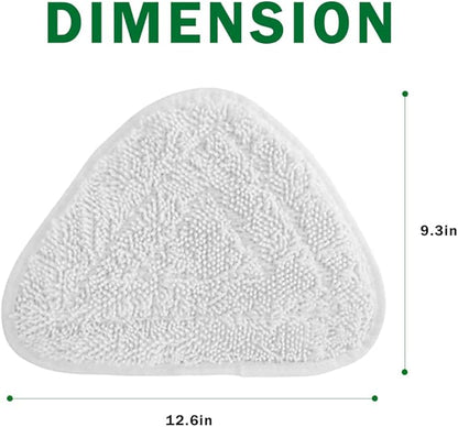 Diteje 4 Pack Replacement Triangle Mop Pads,Washable Refill Heads Compatible with O-ceda Microfiber Steam