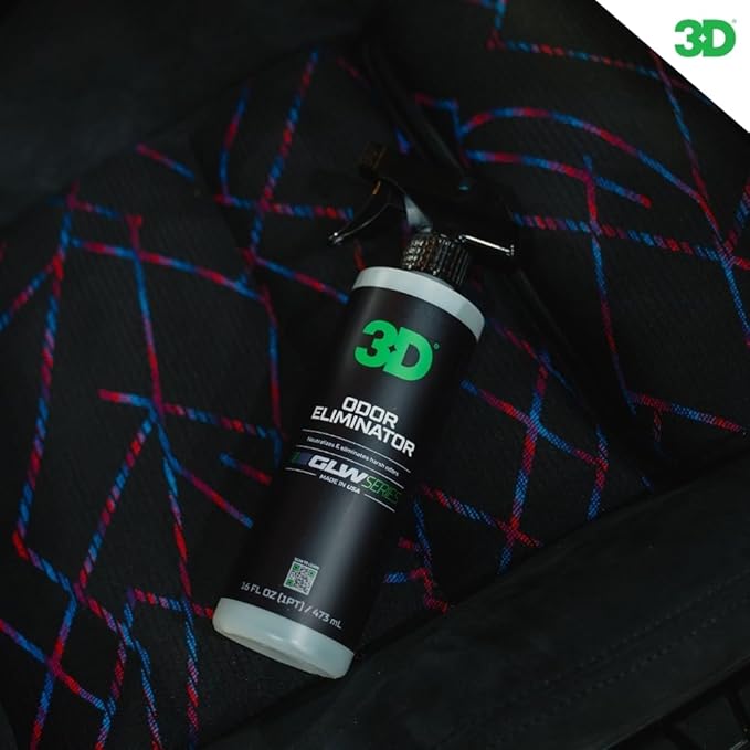3D Odor Eliminator, GLW Series | Ultra Powerful Air Freshener | Long Lasting Odor Relief | Neutralizes Unwanted Smells | Fresh Scent | DIY Car Detailing (64 Oz) (64OZ)