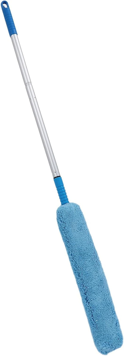 Ceiling Fan Duster Extendable Duster with Long Handle, Bendable Dust Removal Tool Multipurpose Soft Fleece Duster for High Ceiling Blinds Furniture Cracks Corner