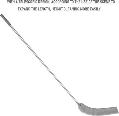 100" Retractable Gap Dust Cleaner Cleaning Tools, Under Appliance Cleaning Gadgets, Microfiber Gap Duster, Underneath Cleaning Tools for Fridges, Couch, Stove, Bed, Furniture