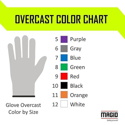 MAGID D-ROC ANSI A5 Heat-Resistant Silicone Coated Work Gloves, 48 Pairs, Size 10/XL (GPD487)