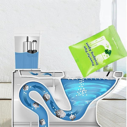 High Speed Drain Cleaner Foaming Powder,Powerful Pipe Dredging Agent,Unclogger Powerful Sink and Drain Cleaner Powder for Pipeline Unblocking,Unclog Toilet (2pcs)