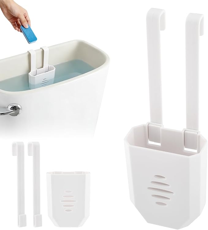 Toilet Tank Tablet Holder, 3.7 x 2.9 x 0.7 Inch Hanging Toilets Bowl Tablet Holder, Toilet Tank Bleach Tablets Bracket(SIZE:1 Pcs)