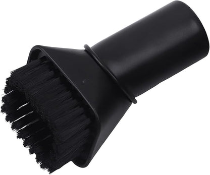 Round Vacuum Brush Set,Vacuum Dust Brush for Karcher WD2 WD3 WD4 WD5 Models, Dual Bristle Suction Brushes for Upholstery Carpet Dashboard Interior Cleaning with 32-35mm Adapter