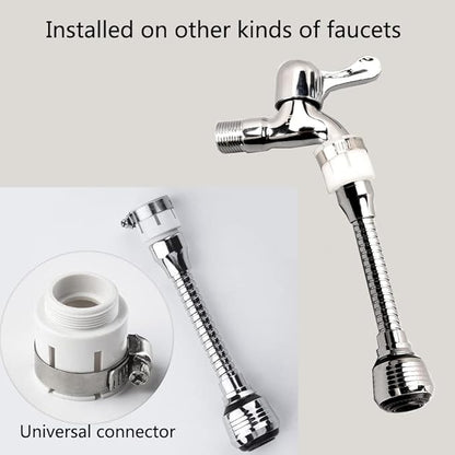 2Pcs Kitchen Faucet Extender Universal Faucet Spray Head 360° Swivel Adjustable Nozzle Spout for Bathroom Kitchen Tap Nozzle Filter Adapter