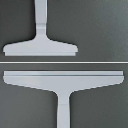 New Talent 2 PCS Shower Squeegee White, for Shower Glass, Shower Doors, Bathroom, Window and Car Glass(1 Large and 1 Small)