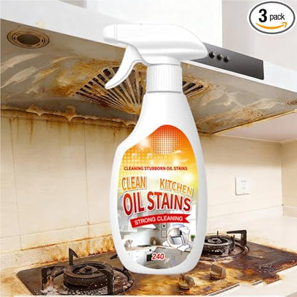 FIELL Heavy-Duty Kitchen Degreaser Foam Cleaner, Clean Kitchens Up Kitchen Oil Stains, Heavy Oil Stain Cleaner Kitchens, Degreaser Clean Heavy Duty, Multi Functiona Foam Cleaning Spray (1PC)