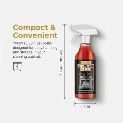 Kitchen Heavy Oil Cleaner Spray,Clean Spray Cleaner for Ovens,Countertops,Stovetop,100Ml All Purpose Kitchens Heavy Oil Cleaning Agent (1PC)
