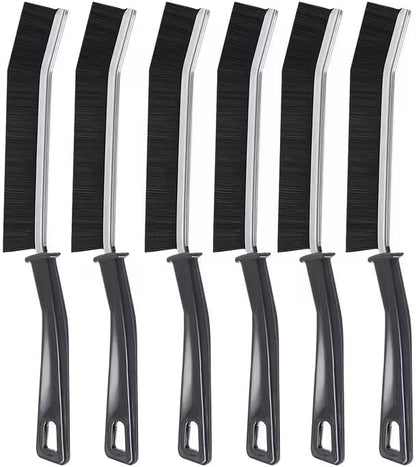 6 Pcs Hard Bristle Crevice Cleaning Brush - Grout & Gap Crevice Brush for Bathroom Gap, Corners, Window Tracks, Kitchen Sink, Tight Spaces and More Multifunctional Gap Brush
