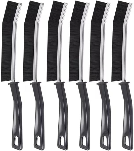 6 Pcs Hard Bristle Crevice Cleaning Brush - Grout & Gap Crevice Brush for Bathroom Gap, Corners, Window Tracks, Kitchen Sink, Tight Spaces and More Multifunctional Gap Brush