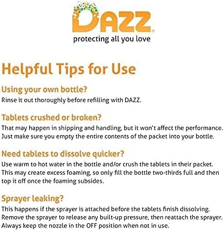 Dazz Bathroom Cleaner Starter Kit (1 Reusable Spray Bottle, 2 Refills) Tile, Tub Shower, Countertop and Bathroom Surfaces - All Natural, Eco Friendly, Non Toxic - Safe for Kids & Pets