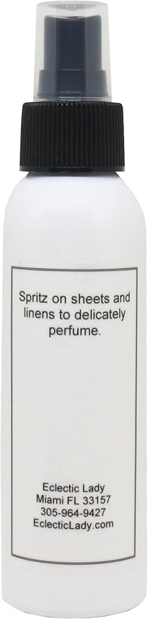 Almond Linen Spray, 8 ounces - Eclectic Lady Sheet and Linen Spray - No Artificial Colors, Parabens, or Preservatives - Long-Lasting Scent for Bed, Fabric & Pillow