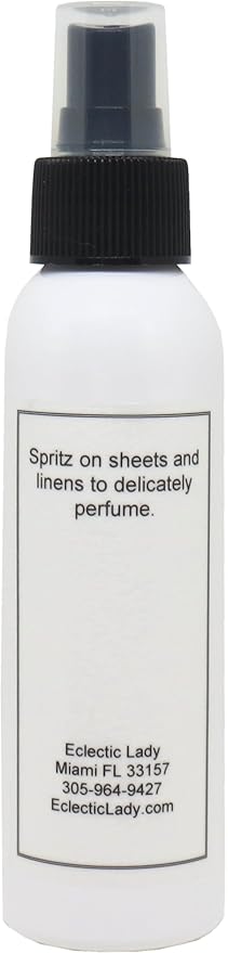 Vanilla Linen Spray, 8 ounces - Eclectic Lady Sheet and Linen Spray - No Artificial Colors, Parabens, or Preservatives - Long-Lasting Scent for Bed, Fabric & Pillow