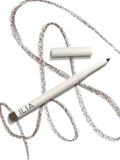 ILIA - Clean Line Gel Liner with Built-In Sharpener | Blendable, Highly Pigmented, Water-Resistant, Budge-Resistant | Non-Toxic, Vegan, Cruelty-Free (Dusk | Brown, 0.01 oz | 0.4 g)