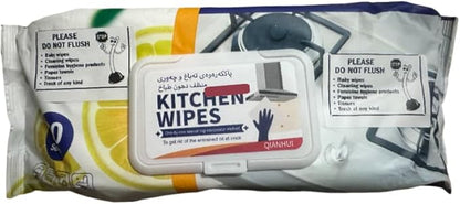 CleaningWipes for Microwaves and Cooktops, Easily Removes Food and Grime Buildup, Great for Home and Kitchen Use - 80 Count,Professional Grade Heavy-Duty Cleaning，Convenient Stove Cleaner