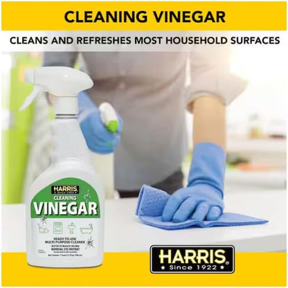 HARRIS Cleaning Vinegar 32 Fl Oz Ready to Use with Microfiber Towel