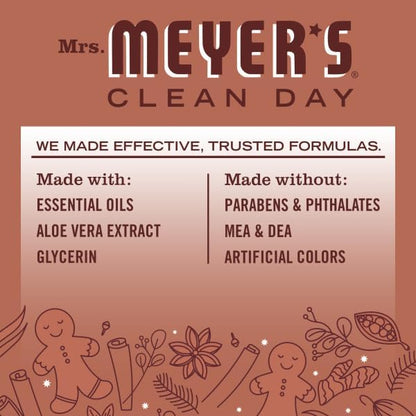 Mrs. MEYER'S CLEAN DAY Dish Soap, Gingerbread, 16 Fl Oz (Pack of 6)