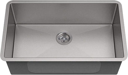 Hydro Master Kitchen Sink Basket Strainer Standard Drains(3-1/2 Inch), Stainless Steel with Rubber Stopper for Kitchen Sinks
