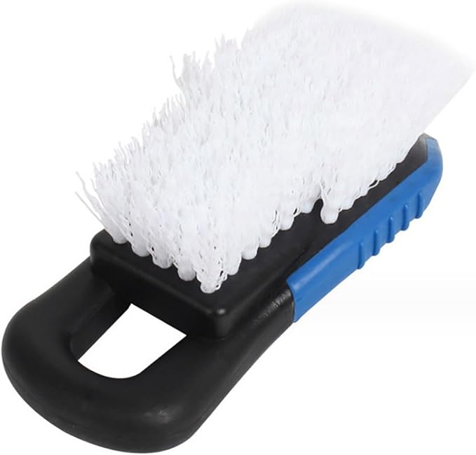 Car Carpet Cleaning and Scrub Brush for Floor Mats, Cleaning Brush for Car Mat Interior and Home, Heavy Duty Floor Brush Carpet Scrubber Stiff Bristle Detailing Scrub Brushes (Black)