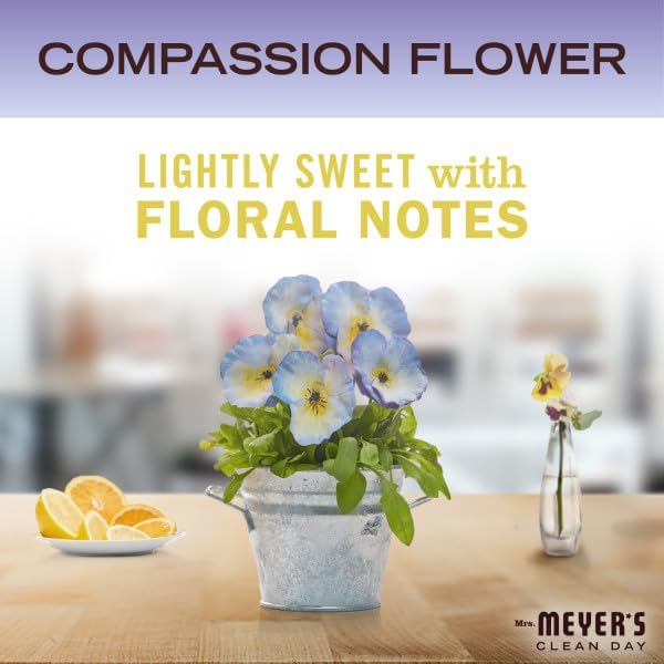 Mrs. Meyer's Clean Day Room Freshener, Compassion Flower Scent, 8 Fl Oz (Pack of 6)