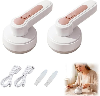 Electric Fabric Shaver and Lint Remover, 2026 New Rechargeable Lint Shaver for Clothes, Electric Sweater Shavers to Remove Pilling for Clothes and Furniture (2 Pcs)