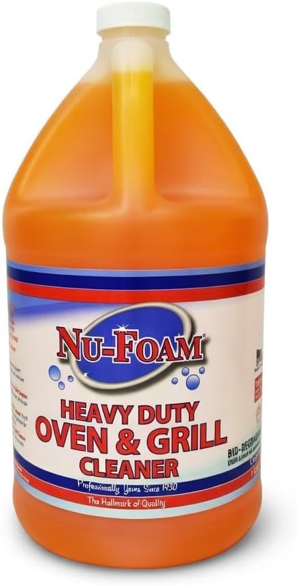 Nu-Foam Heavy Duty Oven and Grill Cleaner, 1 Gallon, Professional Grade, 4-Pack