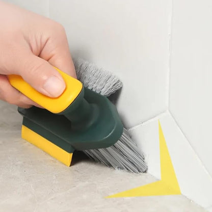Bathroom Cleaning Brush with Comfort Grip Handle, Multi-Functional Scrub Brush for Tile, Grout, Shower, Kitchen Sink & Floor Cleaning