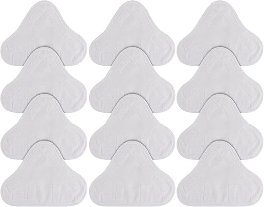 Sgizoku Microfiber Steam Mop Pad Replacement Compatible with H2O H20 Mop X5 Steam Steam Cleaners Washable & Reusable - 12 Pack