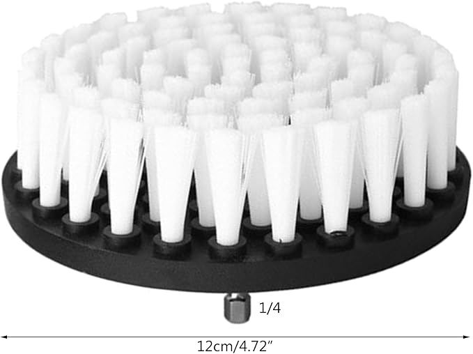 Thereisno Drill Cleaning Brushes Soft Drill Brush Attachment for Cleaning Carpet Leathers Upholstery Drill Soft Brush Replacement Drill Brush