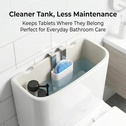 2Pcs Toilet Tank Cleaning Tablet Holder, Hanging Toilet Bowl Tablet Holders, Bathroom Accessories for Inside Tank