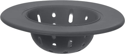 OGGI Silicone Sink Strainer- Great Kitchen Sink Strainer, Sink Drain Strainer, Drain Stopper, Sink Plug, 4.6˝ Diameter Rim, Gray