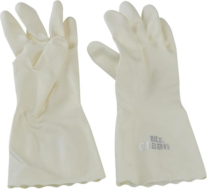 Mr. Clean Bliss Premium Reusable Latex-Free Vinyl Cleaning Gloves with Non-Slip Grip, Large