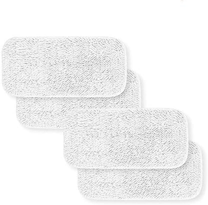 HYCLES Replacement Sienna Luna Cloth Pads Microfiber Mop Pads 4 Pcs for Steamer Head SSM-3006 Washable Cleaning Pads for Floor