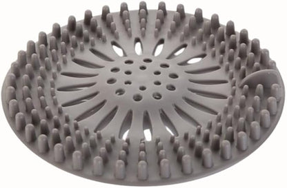 Shower Drain Hair Catcher 4 Pack – Silicone Bathtub Drain Cover, Hair Catcher for Shower Drain, Anti-Clog Drain Protector for Bathroom Tub, Kitchen Sink & Laundry, Flexible Reusable Drain Strainer