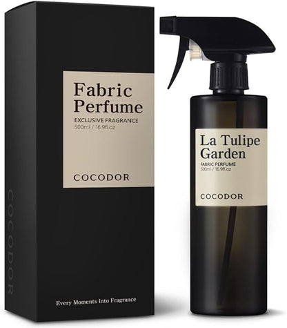 COCODOR Fragrance Room Spray/La Tulipe Garden/ 16.9oz(500ml) / Made with Essential Oils, scented room closet fabric odor eliminator spray