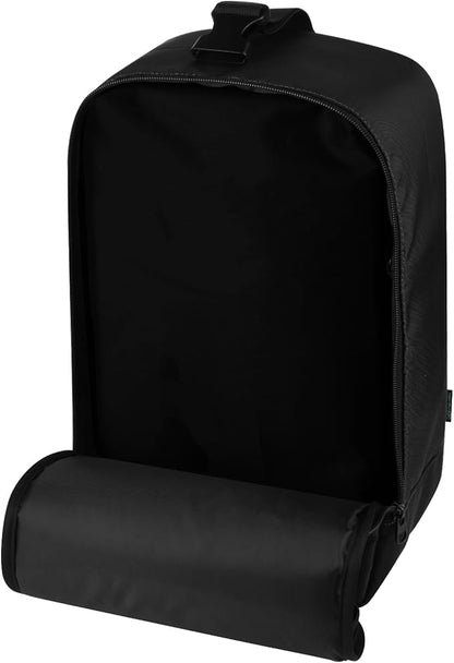 Beautyflier Travel Steam Iron Bag for Conair Handheld Garment Steamer, Portable Handheld Design Steamer Carrying Case Holder Iron Case Organizer with Hanging Buckle Strap, Bag Only (Black)