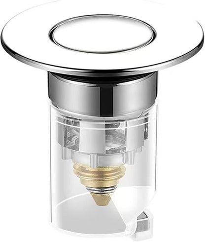 Press Bounce Basin Pop-up Drain Filter Bathroom Shower Sink Filter Plugs Hair Extension Bath Plugs Kitchen Accessories Drain Plugs