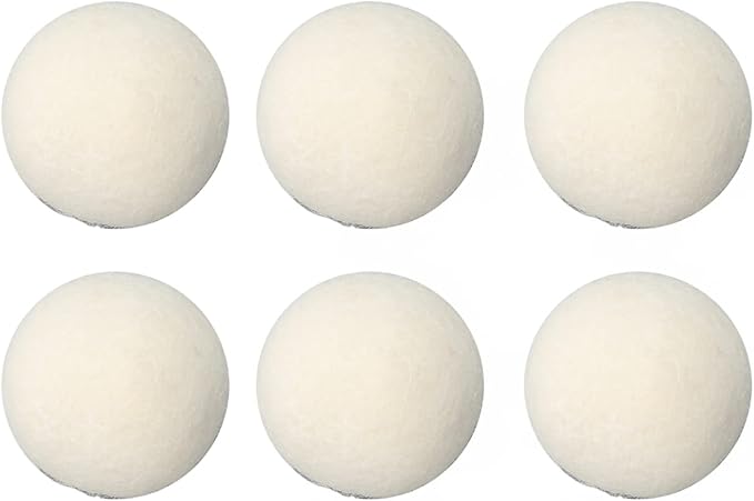 Wool Drying Balls, Premium Organic Fabric Softener, Reduce Drying Time, Reduce Static Electricity, Reusable, Wool Dryer Balls with Absorption,for Shortening Drying Time (5cm)