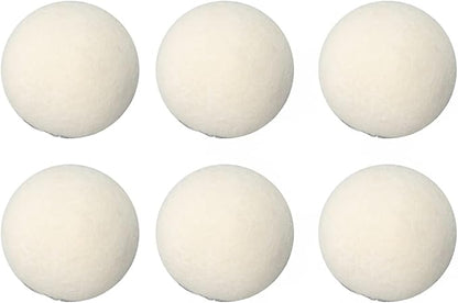 Wool Drying Balls, Premium Organic Fabric Softener, Reduce Drying Time, Reduce Static Electricity, Reusable, Wool Dryer Balls with Absorption,for Shortening Drying Time (5cm)