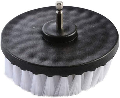 Wixine 1Pcs 5" White Drill Brush Attachment for Cleaning Carpet Leather and Upholstery Kit