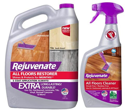 Rejuvenate All Floors Restorer Polish & FBA_RJFC32RTU 32OZ FLR Cleaner, 32 oz, Clear, 32 Fl Oz