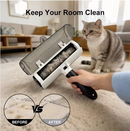 Neatly.co Reusable Pet Hair Remover Roller - Eco Friendly Self-Cleaning Lint Roller for Dog and Cat Fur - Best for Furniture, Couch, Carpet & Car Seats