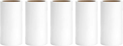 4 inch Lint Roller Refills for Evercare Muji IKEA Bastis Amazon Lint Roller Replacement Refills 4 inch Extra Sticky 60 Sheets per Refill 5 Pack Total 300 Sheets (Inside Diameter 1-1/2 inch)