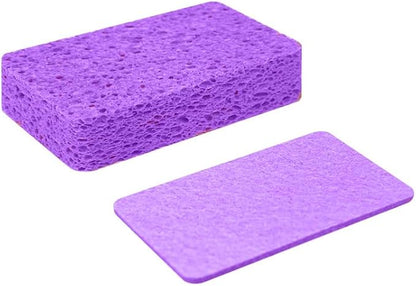 36 - Pack Non-Scratch Scrub Sponges - Sponges for Dishes and Washing Dishes, Cleaning Sponges for Kitchen Home and More（Purple）
