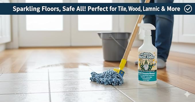 Multi-Purpose Cleaner – All Purpose Enzyme Based Cleaner & Natural Disinfectant Spray – Non-Toxic, Chemical-Free, Scent Free, Child & Pet Safe House Cleaner For People With Chemical Sensitivities