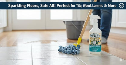 Multi-Purpose Cleaner – All Purpose Enzyme Based Cleaner & Natural Disinfectant Spray – Non-Toxic, Chemical-Free, Scent Free, Child & Pet Safe House Cleaner For People With Chemical Sensitivities