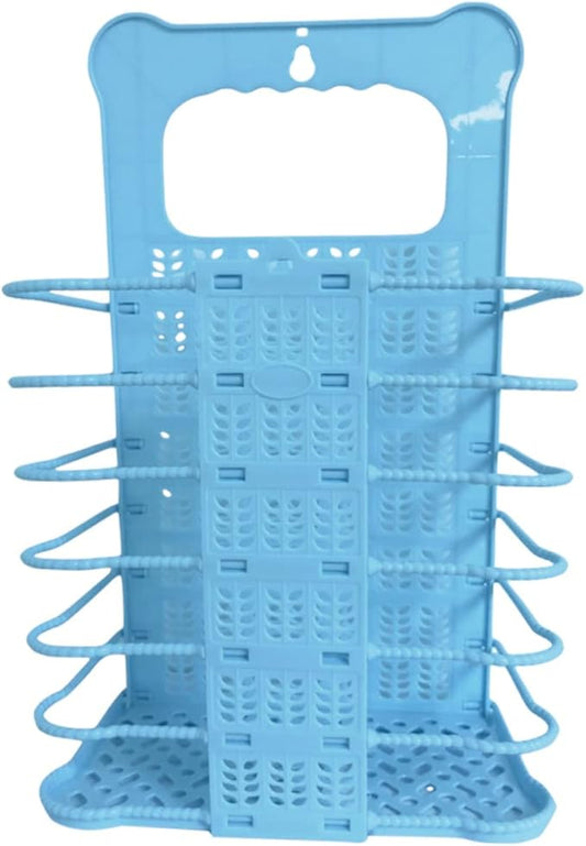 Foldable Laundry Basket Wall Hanging Clothes Storage Basket Space-Saving No Drill Design for Easy Installation Organizer for Bathroom and Laundry Room Portable and Stylish