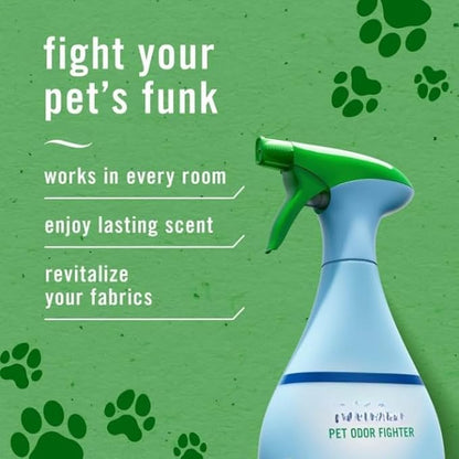 (Pack of 2)-F.e.b.r.e.z.e Pet Odor Fighter Air Freshener Fabric Spray, Fresh Scent, (16.9 oz x 2 = Total 33.8 oz)