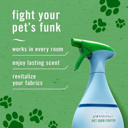 (Pack of 2)-F.e.b.r.e.z.e Pet Odor Fighter Air Freshener Fabric Spray, Fresh Scent, (16.9 oz x 2 = Total 33.8 oz)