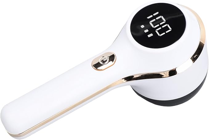 WALFRONT Fabric Shaver Electric Lint Remover for Clothes, Rechargeable Sweater Defuzzer with 3 Speeds and LED Display, Portable Pilling Remover for Sweaters Furniture Blankets